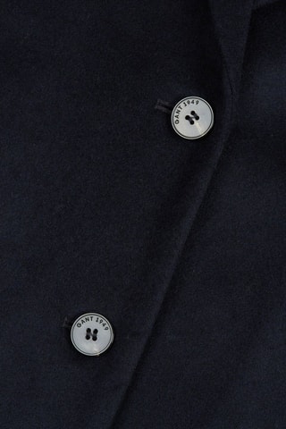Manteau regular en laine - Bleu marine