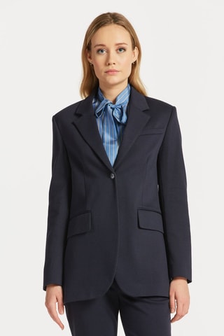 Veste regular - Bleu marine