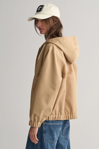 Veste oversize à capuche - Beige