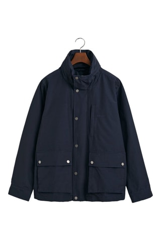 Veste regular à capuche - Bleu marine