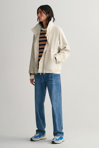 Veste relaxed à capuche - Beige