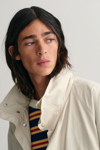Veste relaxed à capuche - Beige