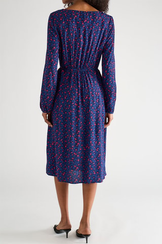Robe midi - Bleu