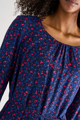 Robe midi - Bleu