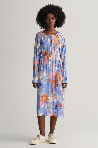 Robe midi relaxed - Bleu