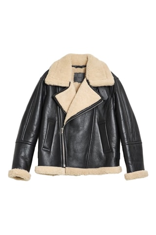 Veste en cuir - Noir