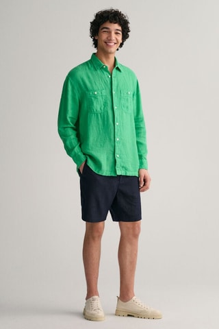 Chemise en lin - Vert clair