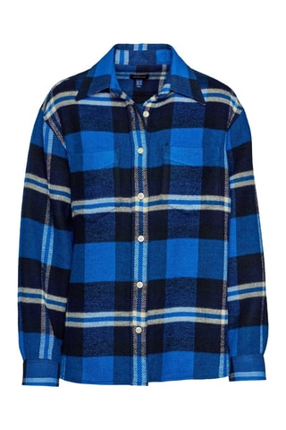 Surchemise oversize en laine - Bleu