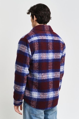 Surchemise regular - Bleu et bordeaux