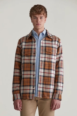 Surchemise regular - Marron