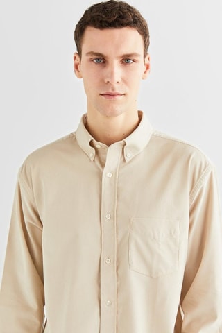 Chemise relaxed - Beige