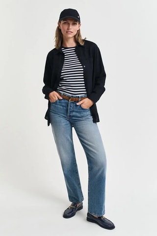 T-shirt - Blanc et bleu nuit