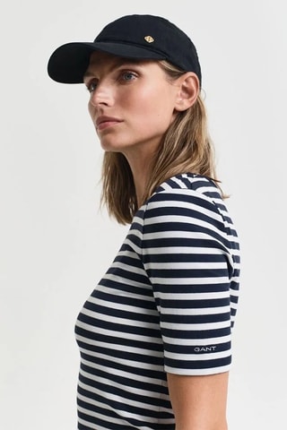 T-shirt - Blanc et bleu nuit