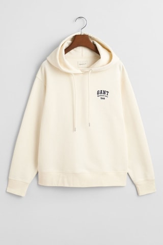 Sweat relaxed à capuche - Crème