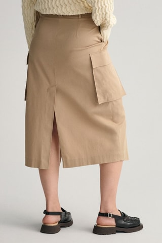 Jupe midi - Beige