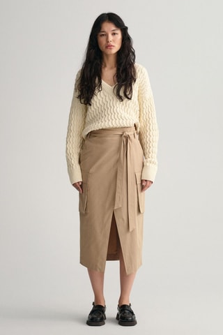Jupe midi - Beige
