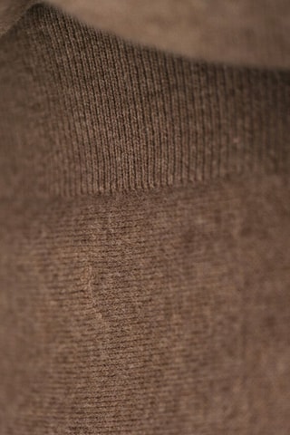 Jupe midi en laine - Marron
