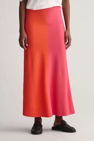 Jupe midi taille haute - Rose
