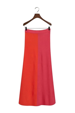 Jupe midi taille haute - Rose