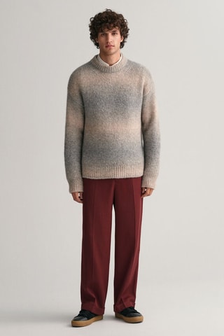 Pantalon de costume en laine - Bordeaux