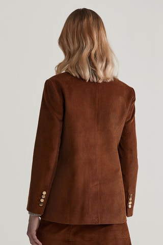 Blazer en velours - Marron
