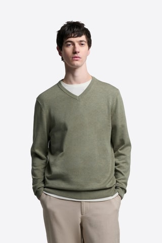 Camisola em algodão biológico - Verde