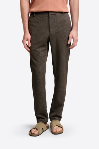 Pantalón chino - Marrón jaspeado