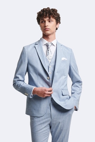 Casaco de fato slim - Azul