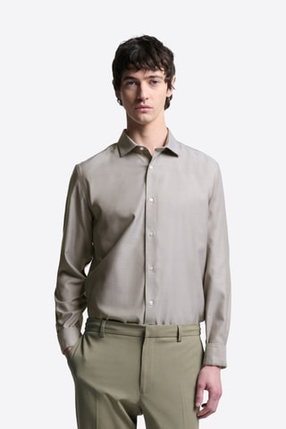 Camisa slim - Verde