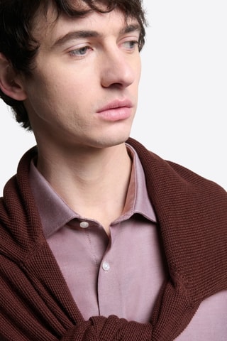 Camisa slim - Bordô