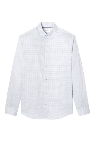 Camisa slim - Azul-celeste