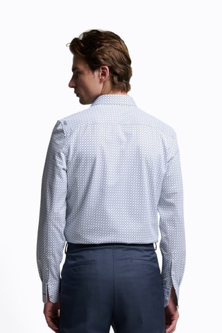 Camisa slim - Azul-celeste
