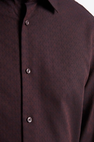 Camisa slim - Bordô