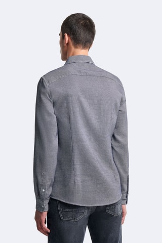 Camisa slim - Cinzento