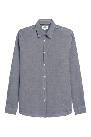 Camisa slim - Cinzento