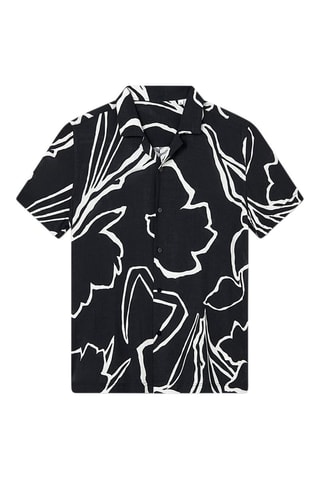 Camisa regular - Preto