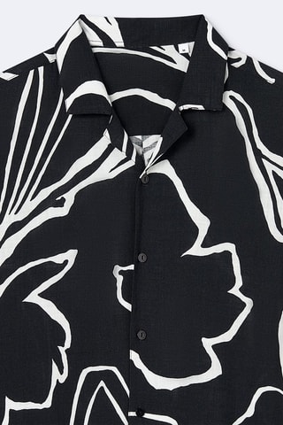Camisa regular - Preto