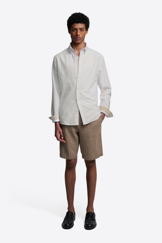 Bermudas de lino - Marrón