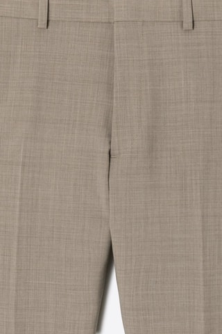 Pantalón de traje slim fit de lana - Beige