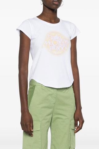 T-shirt - Wit en geel