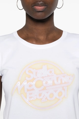 T-shirt - Wit en geel