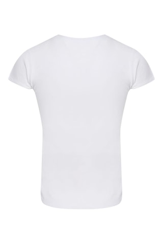 T-shirt - Wit en geel