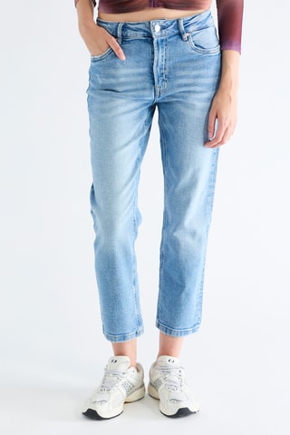 Jeans mom - Indaco