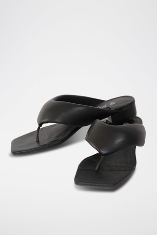 Chanclas de tacón - Negro - Monki