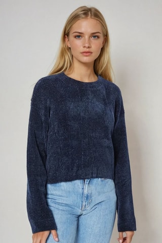 Jersey - Azul marino - Monki
