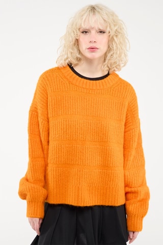 Jersey de lana y mohair - Naranja - Weekday