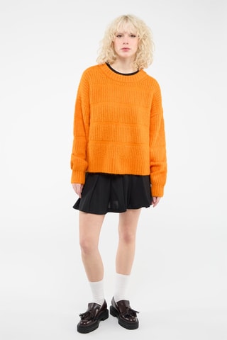 Jersey de lana y mohair - Naranja - Weekday