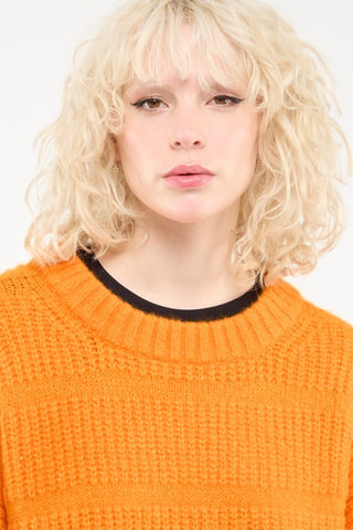 Jersey de lana y mohair - Naranja - Weekday