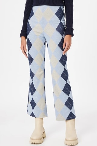 Pantalón de tiro alto - Celeste - Monki