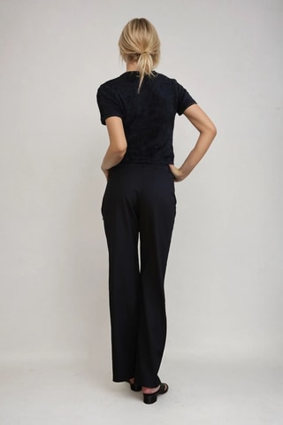 Pantalón de tiro alto - Negro - Monki